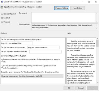 Nmap scan results showing WSUS server